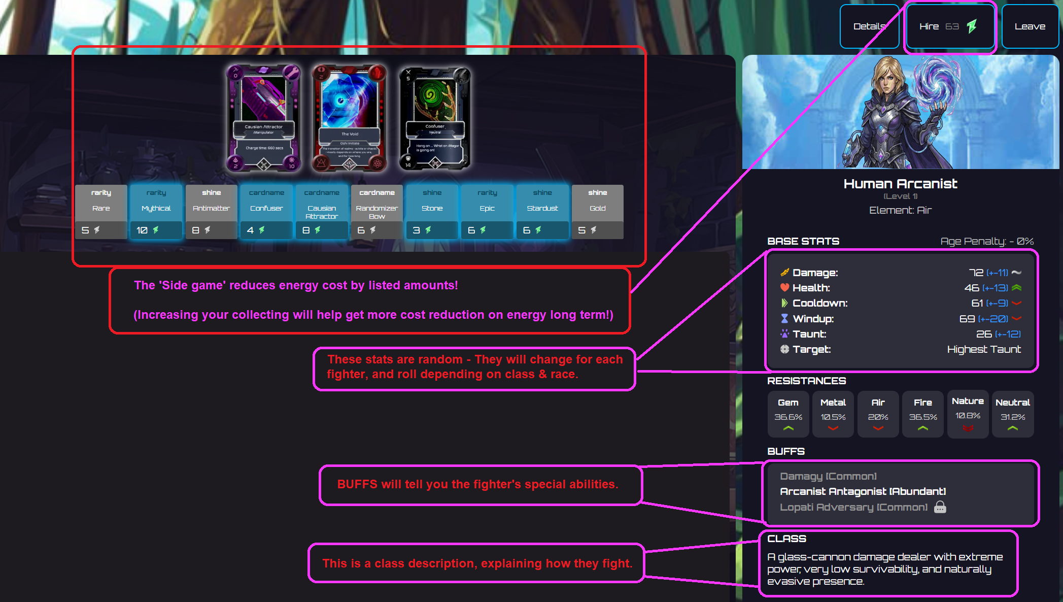 Tavern — Recruit a Fighter